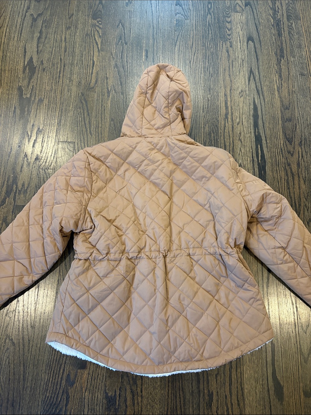 Women’sQuilted Hooded Jacket in Light Brown- XXL (NWOT) - Picture 10 of 12